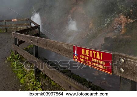 "Warning sign on a fence, hot spring Deildartunguhver, highest-flow hot spring of Iceland with 180 liters of boiling water per second, Reykholtsdalur, Iceland, Europe" View Large Photo Image Picture - "Warning sign on a fence, hot spring Deildartunguhver, highest-flow hot spring of Iceland with 180 liters of boiling water per second, Reykholtsdalur, Iceland, Europe". Fotosearch