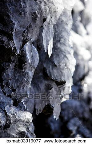 "Water dripping from icicles on volcanic rock, La Palma, Canary Islands, Spain, Europe" View Large Photo Image Stock Photo - "Water dripping from icicles on volcanic rock, La Palma, Canary Islands, Spain, Europe". Fotosearch