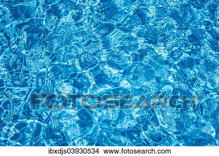 Water surface in a blue swimming pool View Large Photo Image Picture - Water surface in a blue swimming pool. Fotosearch