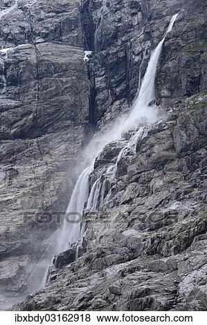 "Waterfall at Kjenndalsbreen Glacier, Loen, Stryn, Sogn og Fjordane, Western Norway, Norway, Europe" View Large Photo Image Stock Photo - "Waterfall at Kjenndalsbreen Glacier, Loen, Stryn, Sogn og Fjordane, Western Norway, Norway, Europe". Fotosearch