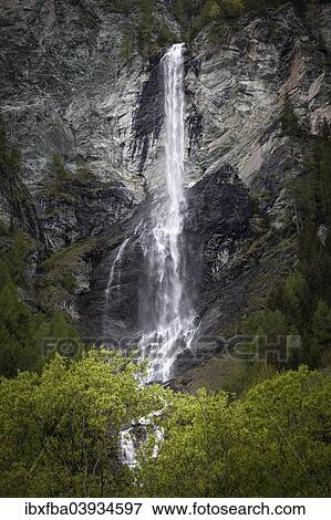 Stock Photo - "Waterfall at the Grossglockner, at Heiligenblut, Carinthia, Austria, Europe". Fotosearch