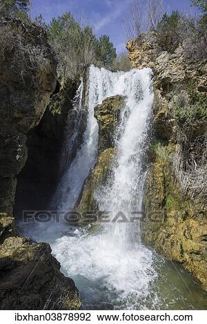 "Waterfall, Calomarde, Aragon, Spain, Europe" View Large Photo Image Stock Image - "Waterfall, Calomarde, Aragon, Spain, Europe". Fotosearch