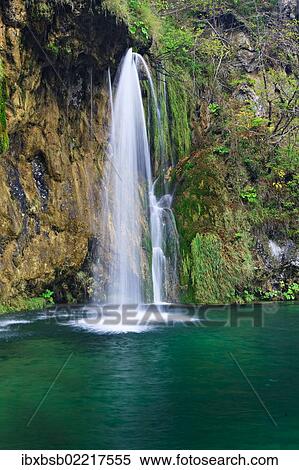 "Waterfall in autumn, Plitvice Lakes National Park, Croatia, Europe" View Large Photo Image Stock Photography - "Waterfall in autumn, Plitvice Lakes National Park, Croatia, Europe". Fotosearch