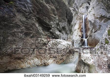 "Waterfall in Heckenbachklamm gorge, Kochel am See, Upper Bavaria, Bavaria, Germany, Europe" View Large Photo Image Stock Photo - "Waterfall in Heckenbachklamm gorge, Kochel am See, Upper Bavaria, Bavaria, Germany, Europe". Fotosearch