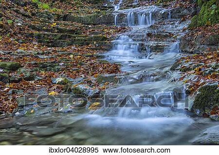 "Waterfall in the forest in autumn, Monte Cucco Regional Park, Umbria, Italy, Europe" View Large Photo Image Stock Photography - "Waterfall in the forest in autumn, Monte Cucco Regional Park, Umbria, Italy, Europe". Fotosearch