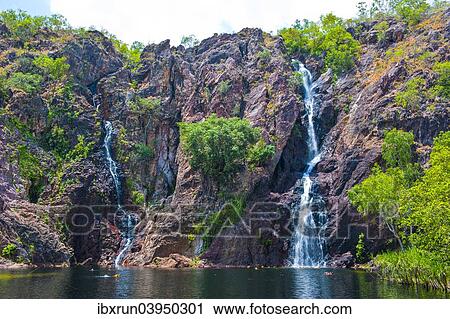 "Waterfall in the Litchfield National Park, Northern Territories, Australia, Oceania" View Large Photo Image Stock Image - "Waterfall in the Litchfield National Park, Northern Territories, Australia, Oceania". Fotosearch