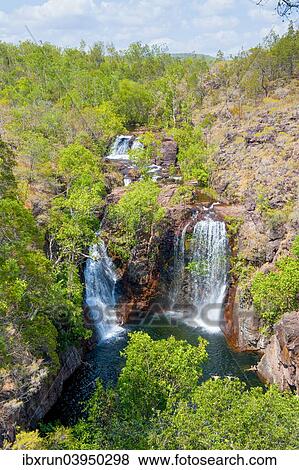 "Waterfall in the Litchfield National Park, Northern Territories, Australia, Oceania" View Large Photo Image Stock Photo - "Waterfall in the Litchfield National Park, Northern Territories, Australia, Oceania". Fotosearch