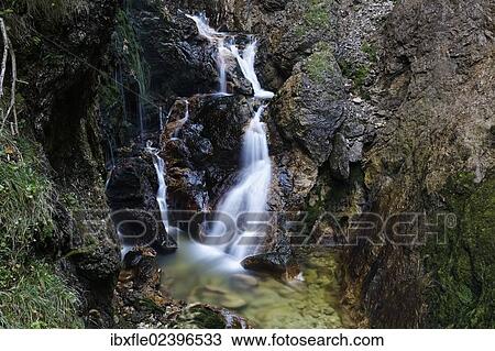"Waterfall in the Wasserlochklamm gorge near Palfau, Liezen, Upper Styria, Styria, Austria, Europe" View Large Photo Image Stock Image - "Waterfall in the Wasserlochklamm gorge near Palfau, Liezen, Upper Styria, Styria, Austria, Europe". Fotosearch