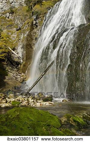 "Waterfall in the Wasserlochklamm Gorge, Palfau, Gesause National Park, Styria, Austria, Europe" View Large Photo Image Stock Photo - "Waterfall in the Wasserlochklamm Gorge, Palfau, Gesause National Park, Styria, Austria, Europe". Fotosearch