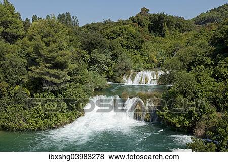 "Waterfall, Krka National Park, Dalmatia, Croatia, Europe" View Large Photo Image Stock Photo - "Waterfall, Krka National Park, Dalmatia, Croatia, Europe". Fotosearch