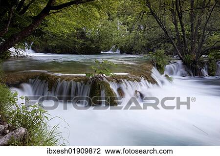 "Waterfall of the lower lakes, Plitvice Lakes National Park, Croatia, Europe" View Large Photo Image Stock Image - "Waterfall of the lower lakes, Plitvice Lakes National Park, Croatia, Europe". Fotosearch