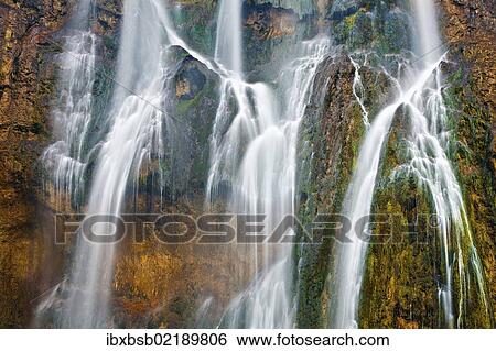 "Waterfall, Plitvice Lakes, Croatia, Europe" View Large Photo Image Stock Photograph - "Waterfall, Plitvice Lakes, Croatia, Europe". Fotosearch
