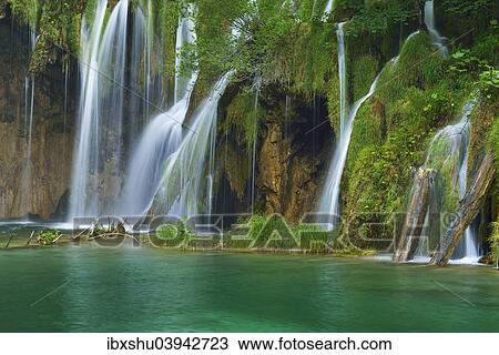 "Waterfall, Plitvice Lakes National Park, Plitvicka Jezera or Plitvice Jezera, Lika-Senj County, Croatia, Europe" View Large Photo Image Stock Image - "Waterfall, Plitvice Lakes National Park, Plitvicka Jezera or Plitvice Jezera, Lika-Senj County, Croatia, Europe". Fotosearch