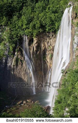 "Waterfall, Plitvice Lakes National Park, UNESCO World Heritage Site, Croatia, Europe" View Large Photo Image Stock Photography - "Waterfall, Plitvice Lakes National Park, UNESCO World Heritage Site, Croatia, Europe". Fotosearch