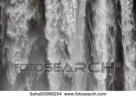 "Waterfall, Skogafoss, Iceland, Europe" View Large Photo Image Picture - "Waterfall, Skogafoss, Iceland, Europe". Fotosearch