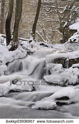 "Waterfall with ice and snow, Selke River, Alexisbad, Saxony-Anhalt, Germany, Europe" View Large Photo Image Stock Photo - "Waterfall with ice and snow, Selke River, Alexisbad, Saxony-Anhalt, Germany, Europe". Fotosearch