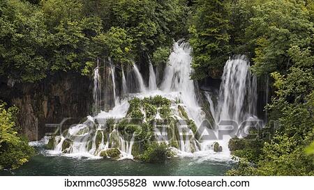 "Waterfalls, Plitvice Lakes, Rastovaca, Lika-Senj, Croatia, Europe" View Large Photo Image Stock Photo - "Waterfalls, Plitvice Lakes, Rastovaca, Lika-Senj, Croatia, Europe". Fotosearch