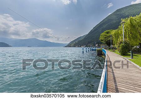 "Waterfront on Lake Iseo or Lago d'Iseo, Tavernola Bergamasca, Lombardy, Italy, Europe" View Large Photo Image Stock Photography - "Waterfront on Lake Iseo or Lago d'Iseo, Tavernola Bergamasca, Lombardy, Italy, Europe". Fotosearch