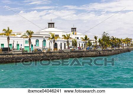 "Waterfront with Av. Olaf Palme with the City Council of Arrecife, Arrecife, Lanzarote, Canary Islands, Spain, Europe" View Large Photo Image Stock Image - "Waterfront with Av. Olaf Palme with the City Council of Arrecife, Arrecife, Lanzarote, Canary Islands, Spain, Europe". Fotosearch