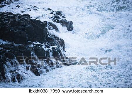 "Waves breaking in Hanalei Bay, Kauai, Hawaii, USA" View Large Photo Image Stock Image - "Waves breaking in Hanalei Bay, Kauai, Hawaii, USA". Fotosearch