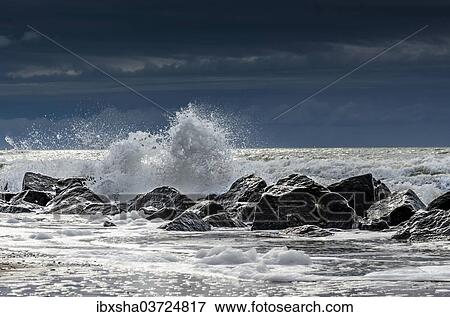 "Waves charing on rocks, North Sea Coast, Holmes Country, Jutland, Denmark, Europe" View Large Photo Image Stock Photo - "Waves charing on rocks, North Sea Coast, Holmes Country, Jutland, Denmark, Europe". Fotosearch