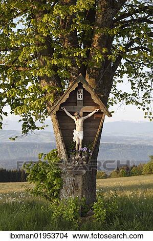 "Wayside crucifix, Hohenpeissenberg, Pfaffenwinkel, Upper Bavaria, Bavaria, Germany, Europe" View Large Photo Image Picture - "Wayside crucifix, Hohenpeissenberg, Pfaffenwinkel, Upper Bavaria, Bavaria, Germany, Europe". Fotosearch