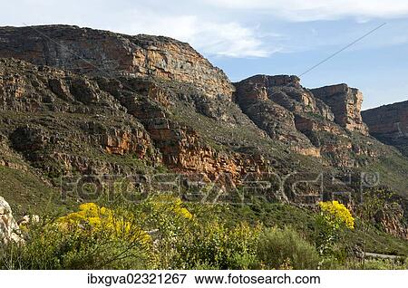 Stock Photo - "Weathered rock scenery in the Cederberg mountains in Clanwilliam, Cederberg Wilderness Area, Western Cape, South Africa, Africa". Fotosearch