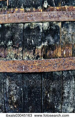Weathered wine barrel View Large Photo Image Stock Image - Weathered wine barrel. Fotosearch