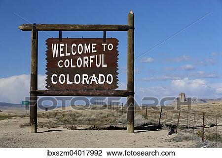 "Welcome to Colorado, sign at Highway 491, Colorado, New Mexico, United States, North America" View Large Photo Image Stock Image - "Welcome to Colorado, sign at Highway 491, Colorado, New Mexico, United States, North America". Fotosearch