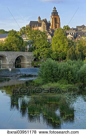 "Wetzlar Cathedral, Old Lahn Bridge, Lahn river, old town, Wetzlar, Hesse, Germany, Europe" View Large Photo Image Stock Photo - "Wetzlar Cathedral, Old Lahn Bridge, Lahn river, old town, Wetzlar, Hesse, Germany, Europe". Fotosearch