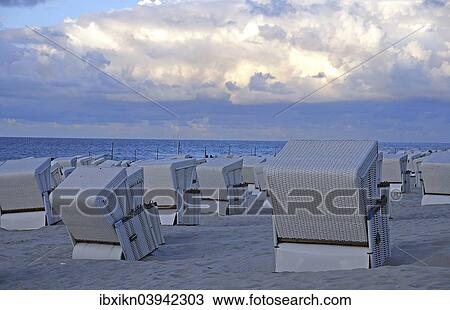 "White beach chairs, North Sea, Wangerooge, East Frisian Islands, East Frisia, Lower Saxony, Germany, Europe" View Large Photo Image Stock Image - "White beach chairs, North Sea, Wangerooge, East Frisian Islands, East Frisia, Lower Saxony, Germany, Europe". Fotosearch