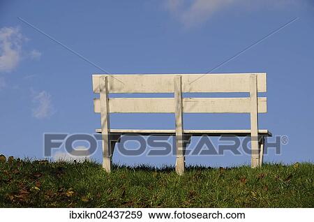 "White bench, Borstel, Altes Land region, Lower Saxony, Germany, Europe" View Large Photo Image Stock Photo - "White bench, Borstel, Altes Land region, Lower Saxony, Germany, Europe". Fotosearch