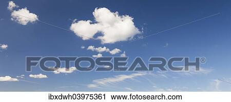 "White clouds, blue sky" View Large Photo Image Stock Image - "White clouds, blue sky". Fotosearch