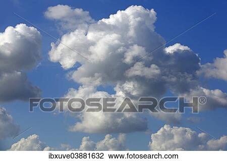 "White clouds, blue sky, Schleswig-Holstein, Germany, Europe" View Large Photo Image Stock Image - "White clouds, blue sky, Schleswig-Holstein, Germany, Europe". Fotosearch