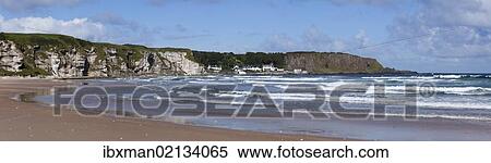 "White Park Bay or Whitepark Bay with Portbradden, Antrim Coast, County Antrim, Northern Ireland, United Kingdom, Europe" View Large Photo Image Stock Photography - "White Park Bay or Whitepark Bay with Portbradden, Antrim Coast, County Antrim, Northern Ireland, United Kingdom, Europe". Fotosearch
