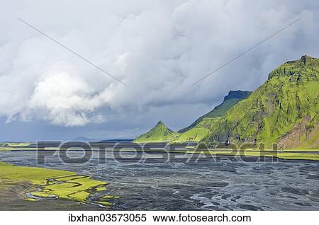 "Wide glacial river Mulakvisl, Vik, Southern Region, Iceland, Europe" View Large Photo Image Stock Photography - "Wide glacial river Mulakvisl, Vik, Southern Region, Iceland, Europe". Fotosearch
