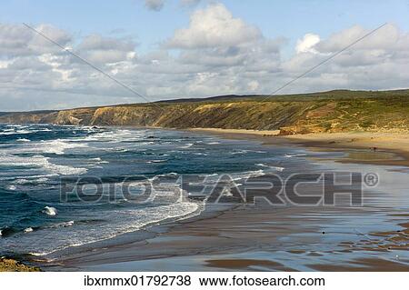 "Wild coastal landscape, beach, Playa de Carrapateira beach, Parque Natural do Sudoeste Alentejano e Costa Vicentina nature reserve, Algarve region, Portugal, Europe" View Large Photo Image Stock Photo - "Wild coastal landscape, beach, Playa de Carrapateira beach, Parque Natural do Sudoeste Alentejano e Costa Vicentina nature reserve, Algarve region, Portugal, Europe". Fotosearch