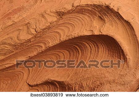 Stock Photo - "Wind erosion on soft sandstone layers, Sahara desert, Tassili n'Ajjer, Algeria, Africa". Fotosearch