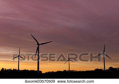 "Wind turbines at sunset, Aalborg, Jutland, Denmark, Europe" View Large Photo Image Stock Photo - "Wind turbines at sunset, Aalborg, Jutland, Denmark, Europe". Fotosearch