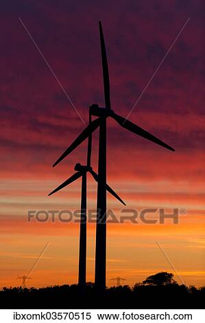 "Wind turbines at sunset, Aalborg, Jutland, Denmark, Europe" View Large Photo Image Stock Photography - "Wind turbines at sunset, Aalborg, Jutland, Denmark, Europe". Fotosearch