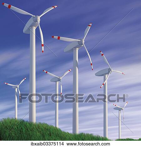 Wind turbines View Large Photo Image Picture - Wind turbines. Fotosearch