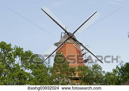 "Windmill, Hittbergen, Lower Saxony, Germany, Europe" View Large Photo Image Picture - "Windmill, Hittbergen, Lower Saxony, Germany, Europe". Fotosearch