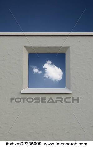 Stock Photo - Window with a view of the sky. Fotosearch