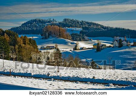 "Winter landscape, Appenzell, Switzerland, Europe" View Large Photo Image Stock Photograph - "Winter landscape, Appenzell, Switzerland, Europe". Fotosearch