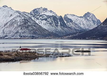 "Winter landscape at Austnesfjord, Lofoten, Norway, Europe" View Large Photo Image Stock Image - "Winter landscape at Austnesfjord, Lofoten, Norway, Europe". Fotosearch
