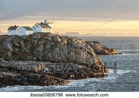 Stock Photograph - "Winter landscape near Henningsvaer, Lofoten, Norway, Europe". Fotosearch