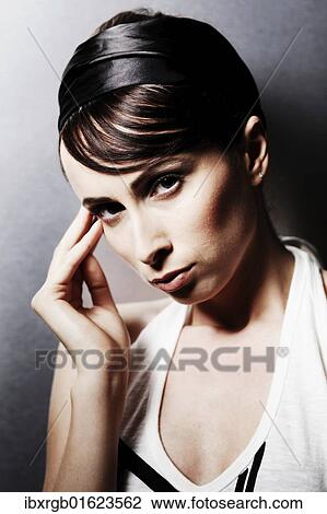 "Woman, 24, dressed in the style of the 60s" View Large Photo Image Stock Image - "Woman, 24, dressed in the style of the 60s". Fotosearch