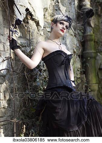 Stock Photography - "Woman in a corset, Germany, Europe". Fotosearch