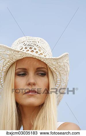 "Women with a summer hat, Thuringer Becken, Thuringer Wald, Thuringia, Germany, Europe" View Large Photo Image Stock Image - "Women with a summer hat, Thuringer Becken, Thuringer Wald, Thuringia, Germany, Europe". Fotosearch