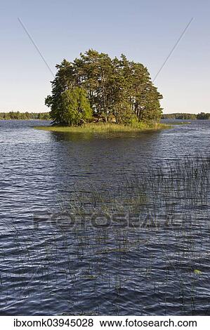 "Wooded island, Lake Asnen, Smaland, Sweden, Europe" View Large Photo Image Stock Photo - "Wooded island, Lake Asnen, Smaland, Sweden, Europe". Fotosearch